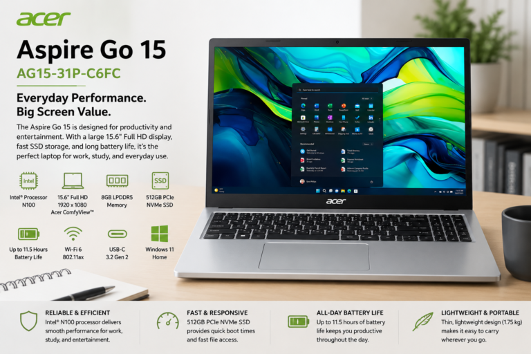 Aspire Go 15 Laptop (AG15-31P-C6FC) Review