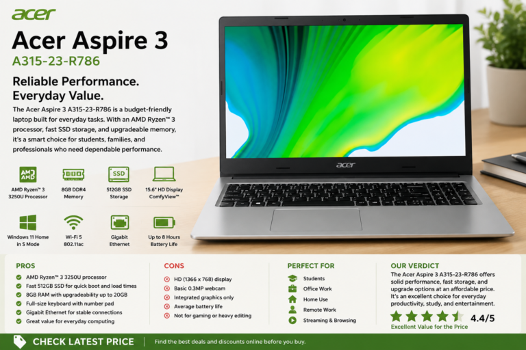 Acer Aspire 3 Laptop (A315-23-R786) Review